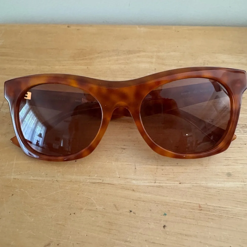 Bottega Veneta Brown Rectangular Sunglasses